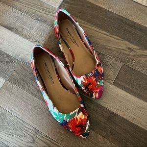 Christian Siriano Multicolor Floral Pointed-Toe Flats
